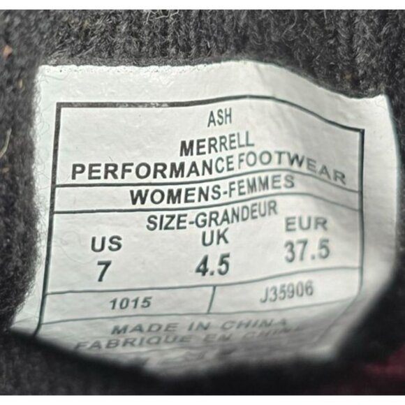 Merrell Womens Performance‎ Hiking Bootsgret red Size 7 Ash - Picture 5 of 15